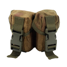 Multipurpose Outdoor Tool Bag Double Sections Nylon Waist Pouches For Hunting Green Ruins