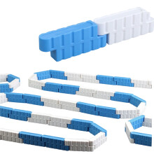 Slot Car Track Fencing Kits Interchangeable Track Barrier for White and blue mixed