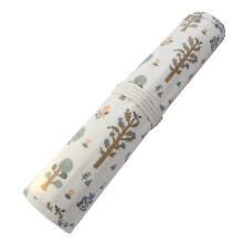 (E) Colored Pencils for Case Wrap Roll Holder for Artist Kid Adult Coloring Portable Canvas Storage Organizer Curtain 20 Hol  F