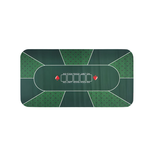 Spacious Poker Mat Rolls Up Conveniently For Space Saving S
