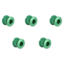5pcs Chainring Bolts Single Chainwheel Bolts Nut for Road, Mountain Bike 4 5 pieces
