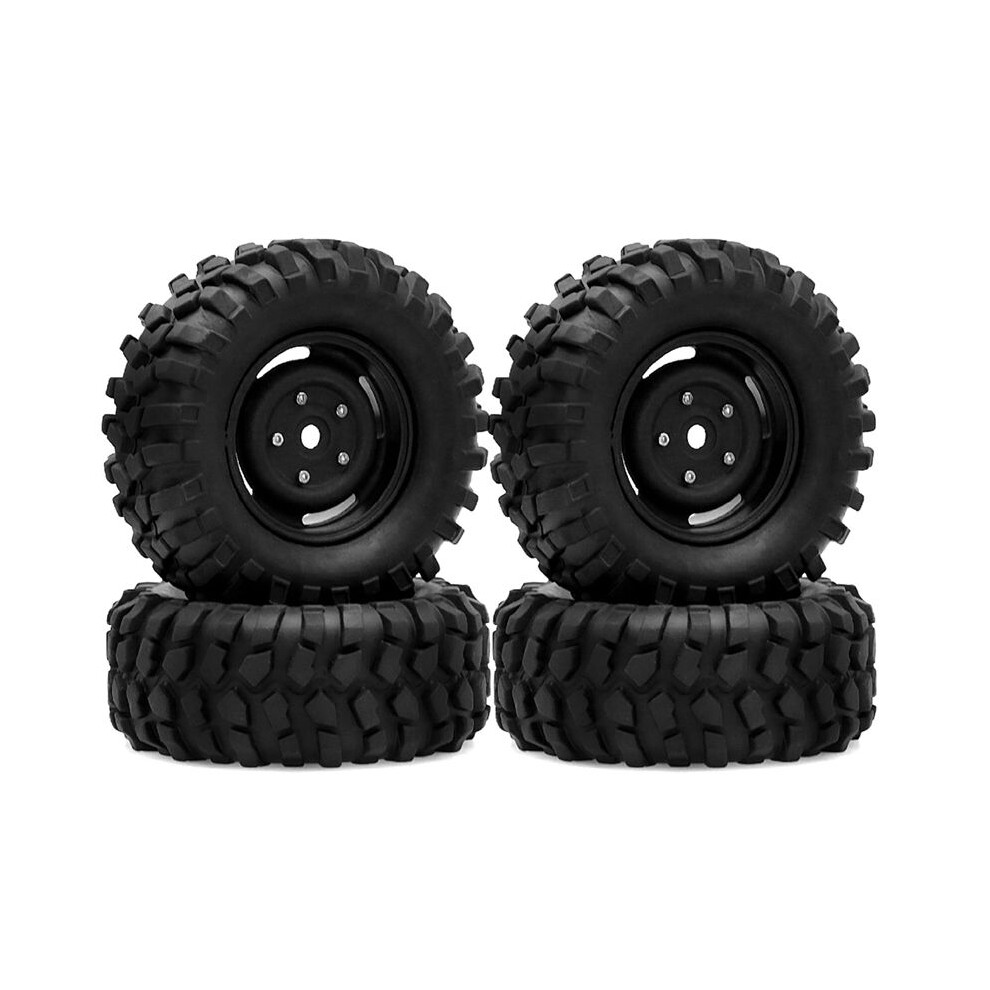 4Pcs 95Mm 1.9 Beadlock Wheel Rim Tire Set For 1/10 Rc Crawler Car Trx4 Rc4wd D90 Axial Scx10 Ii Iii Redcat Mst 4712325022129