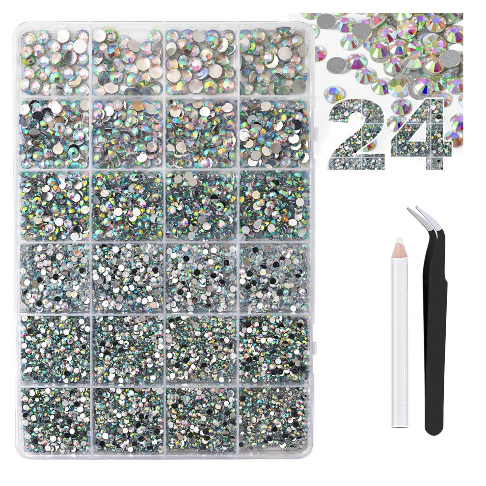 Assorted Glittering Resin Flat Back Rhinestones For Nail Design Ddecorations A B