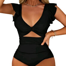 Size Available Performances Conjoined Swimsuit Tankini For Water Sports Black L