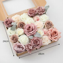 (18125) Artificial Flowers Bulk Fake Flower DIY Flower Crafting Perfect for Party Planners Wedding Party