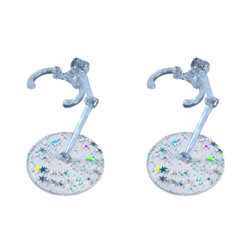 2Pieces Ergonomic Doll Stand Holders For Different Sized Figures Organization 05