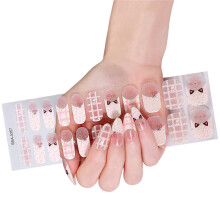 1Set French Gels Nail Art Chip Resistant Stickers for Everyday Use BSA0357