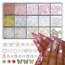 Elegant Resin Bows Ribbon Nail Art Decorations Set For Stylish Manicure Designs 05