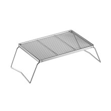 Functional Folding Cooking Grate Brackets Meshes Oblong Folding Net For Travel Size 2