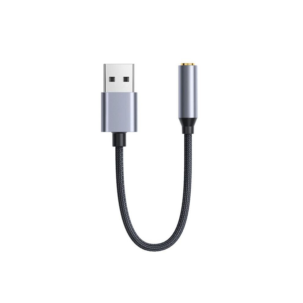Usb To 3.5Mm Jack Audio Adapter Usb To Audio Jack Adapter Headset Usb A To 3.5Mm Female External Stereo Sound Card B 6033965440776