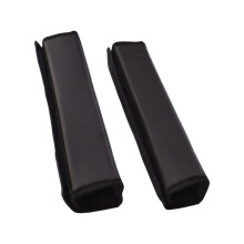 Set Of 2 Plush Wheelchair Arm Pads With Smooth Fabric Armrest Pad Easy Cleaning Black