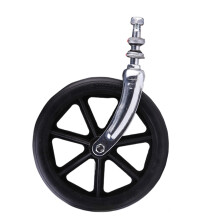 Universal Wheelchair Front Forks Set 6 7 8 Inch Highly Strength Steel Black 8 inches