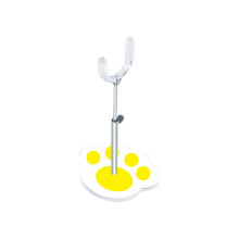 MultiPurpose Exhibition Stand Adjustable Height Crotch Grip Doll Holder Yellow