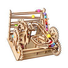 Creative  Wooden Track Marble Hands On Skill Craft Project Kids Engineering Toy