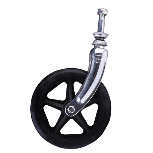 Universal Fit Wheelchair Replacement Fork Set For Easy Installation Black 6 inches