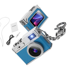 Compact Digital Camera for Travel Color High Definition Photos Videos Capture Blue