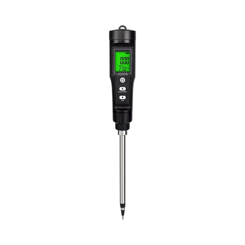 Tlily Lcd Digital Soil Ec Tester Thermometer 0.00-10.00Ms/Cm Backlight Waterproof Soil Conductivity Meter For Flower Gardening