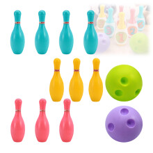 Bright Color Children Bowling Set Creative Play Indoor Exercise Bowling Game Toy L