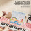 Interactive Kids Keyboard With 37 Keys And Customizable Functions For Early Learning Blue 8