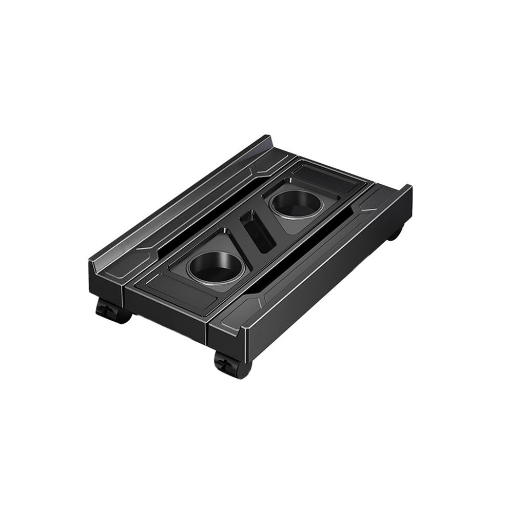 Adjustable Mobile Pc Tower Stand Telescopic Cpu Holder Desktop Computer Cart 4712383053936
