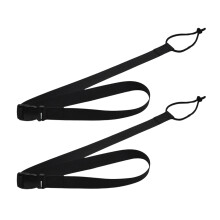 2Pcs Ski Binding Strap Adjustable Length Snowboard Leash with Buckle Enduring