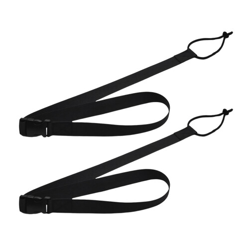 2Pcs Ski Binding Strap Adjustable Length Snowboard Leash with Buckle Enduring