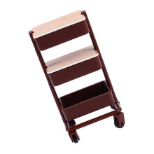 1:12 Dollhouses Kitchen Cart Pushcart Pushcart Figure for Pretend Playset Brown