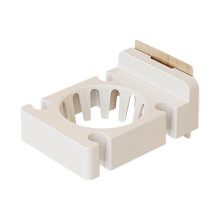 Wall Mounted Tennis Racket Holder Plastic Badminton Racket Holder Enduring White