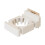 Wall Mounted Tennis Racket Holder Plastic Badminton Racket Holder Enduring White 1