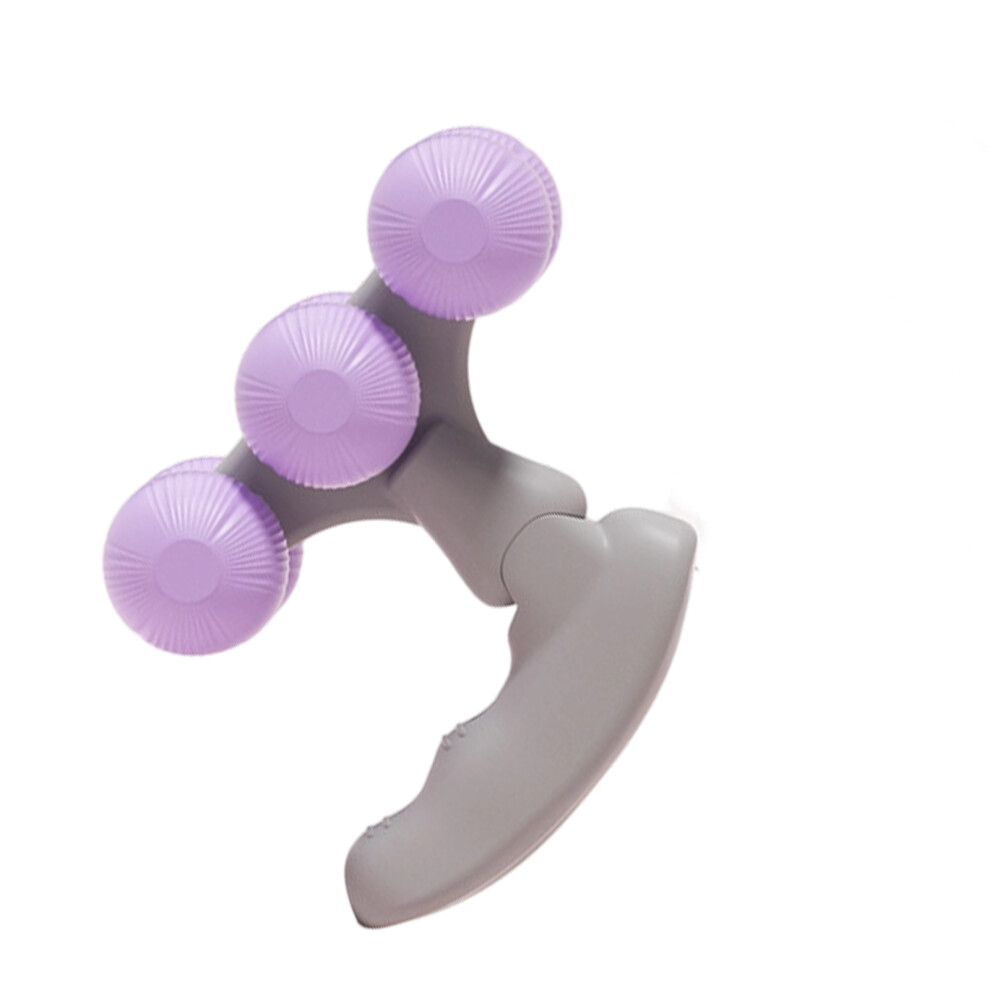 Purple Handheld 6 Roller Massager Massage Roller With 6 Wheels For Deep Muscle Massage