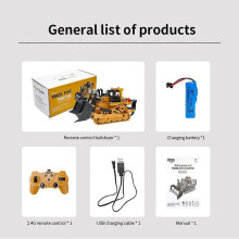 1/24 Scale 2.4GHz Racing RC Tractor Radio Control for Smart Tractor with Remote Controller Electric Construction Vehicle