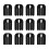 Elastic Therapeutic Tape 12 Sheets Pack Muscle Support For Active Lover Black 1