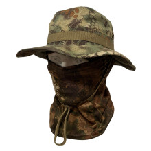 Multipurpose Windproof Sun Hat Face Cover For Fishing Mountaineering Green pattern