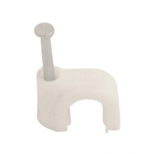 Fort Fasteners Cable Clip Round 5.0mm White Pack Of 100