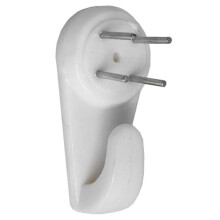 Fort Fasteners Hardwall Picture Hooks, Large 40mm (1. 1/2 Inch) Off White 50 Hooks
