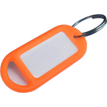 Bulk Hardware Key Ring Label Tags And Rings 48mm Fluorescent Orange Trade 18 Label Tags