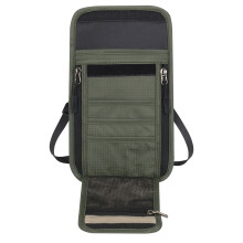 Adjustable Neck Pouch For Important Documents Secure Blocking Identification Dark green