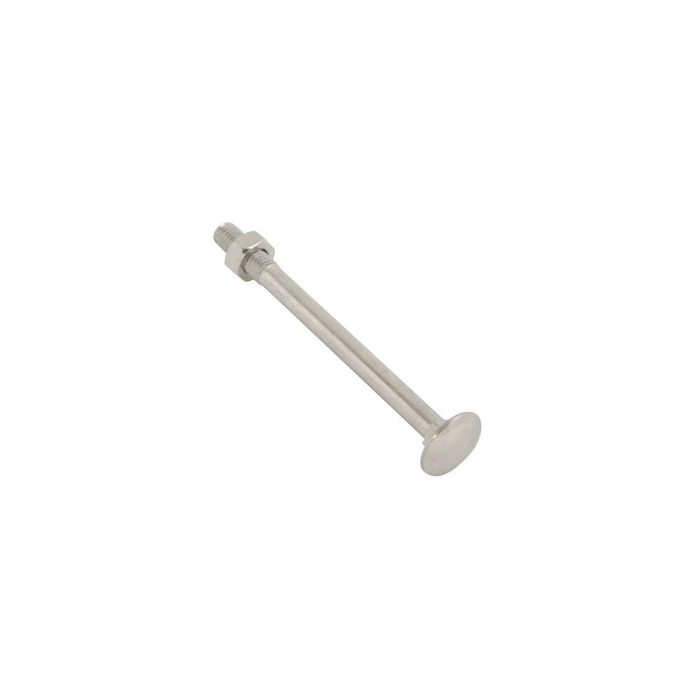 Fort Fasteners Carriage Bolt And Nut M8x150mm Bzp Pack Of 100 5057670030504