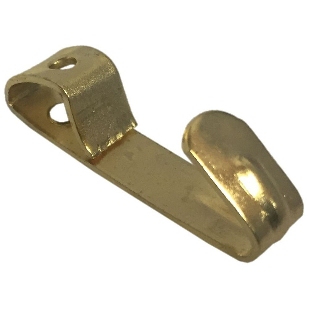Fort Fasteners Picture Hooks, Single No.2 Medium Brassed Premier 24 Hooks 5057670035486
