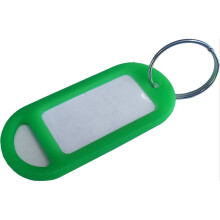 Bulk Hardware Key Ring Label Tags And Rings 48mm Fluorescent Green Trade 6 Label Tags