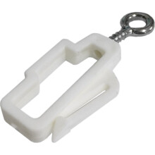 Fort Fasteners Curtain Rail Stop Ends To Fit Whiteline Track White Pack 1 Stop End