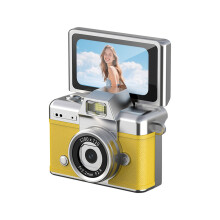 Rechargeable Expandable Camera Keychain Style for Special Occasions Yellow
