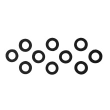 Pack Of 10 Small Felt Pads Key Noise Reduction Tool for Trumpet Trombone Cornet Black