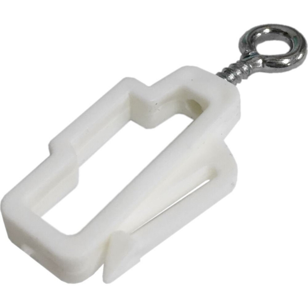 Fort Fasteners Curtain Rail Stop Ends To Fit Whiteline Track White Pack 6 Stop Ends