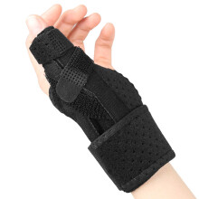 Quick Release Ergonomic Wrist Thumb Guard For Athletic And Work Environments Black Left