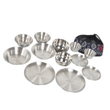 12Pcs Tableware Stainless Steel Outdoor Dinnerware Set Ideal For 12piece dinner plat