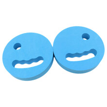 2pcs Swimming Hand Paddles Adult Water Exercise Discs Pool Handheld Resistance Sky Blue
