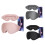 3D Eye Mask Blocks Light Memory Foam Padding Adjustable Headbands for Night Gray 2