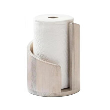 Mountain Paper Towel Holder Countertop with Round Base and Iron Holder,Spiral Design Decorative Storage Box for Home B