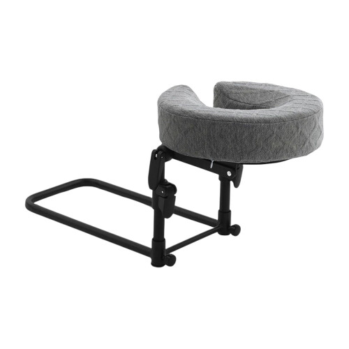 Home Massage Bed Headrest Featuring Washable Cover And Convenient Storage Gray